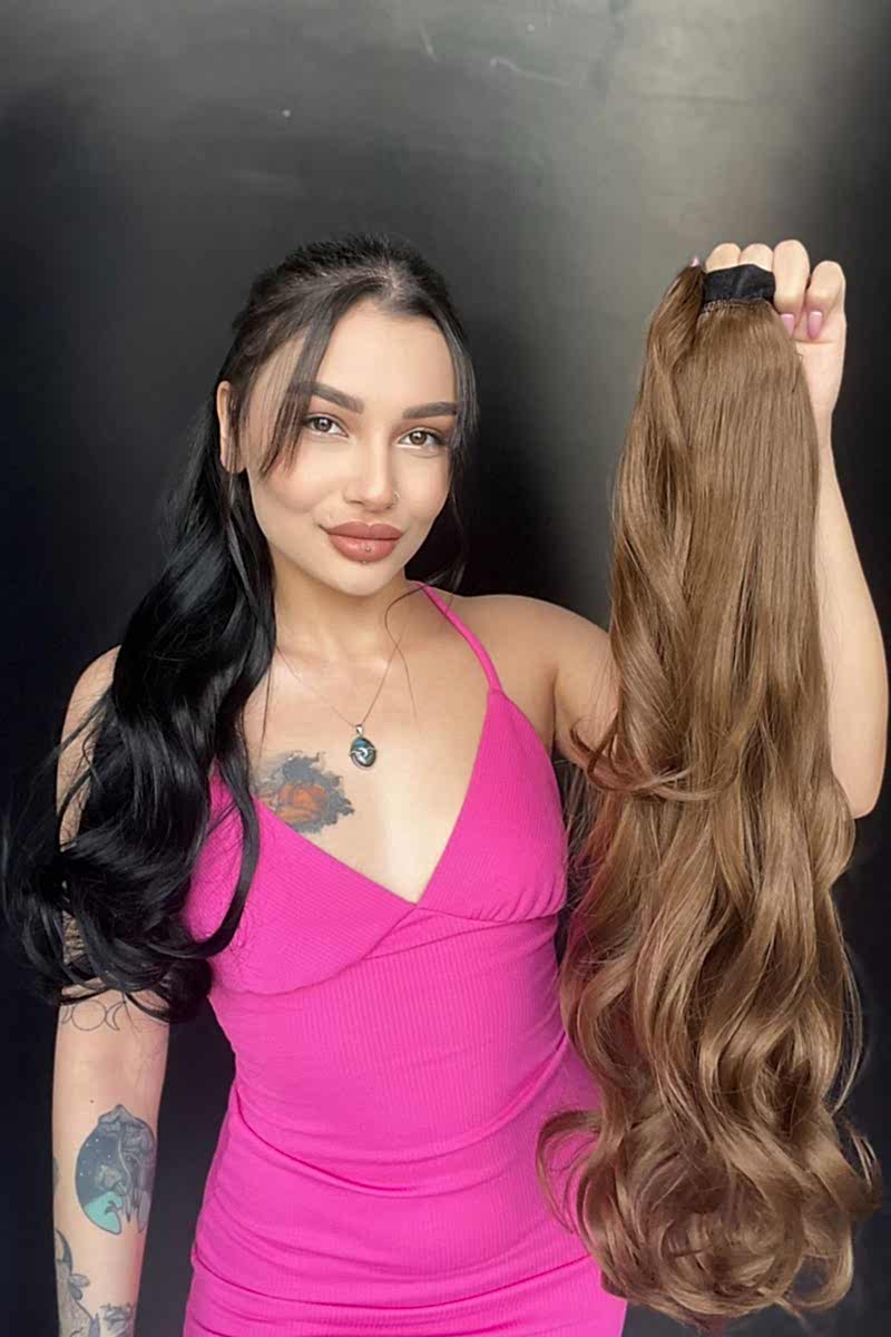 Cırcırtlı Bağcıklı At Kuyruğu Tak çık  Kumral