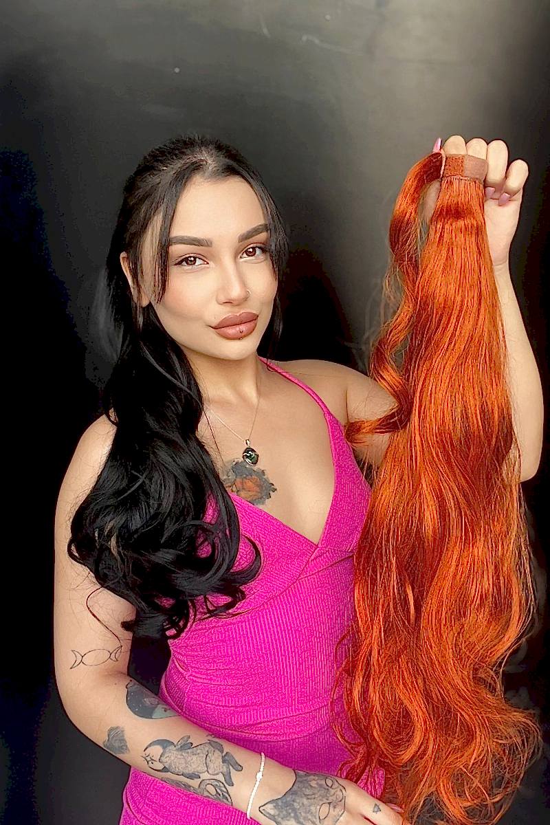 Cırcırtlı Bağcıklı At Kuyruğu Tak çık Bakır