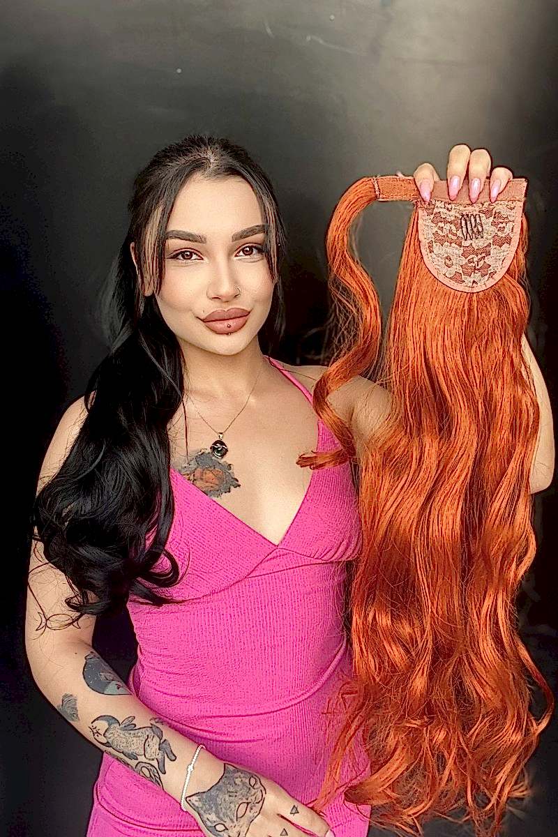 Cırcırtlı Bağcıklı At Kuyruğu Tak çık Bakır