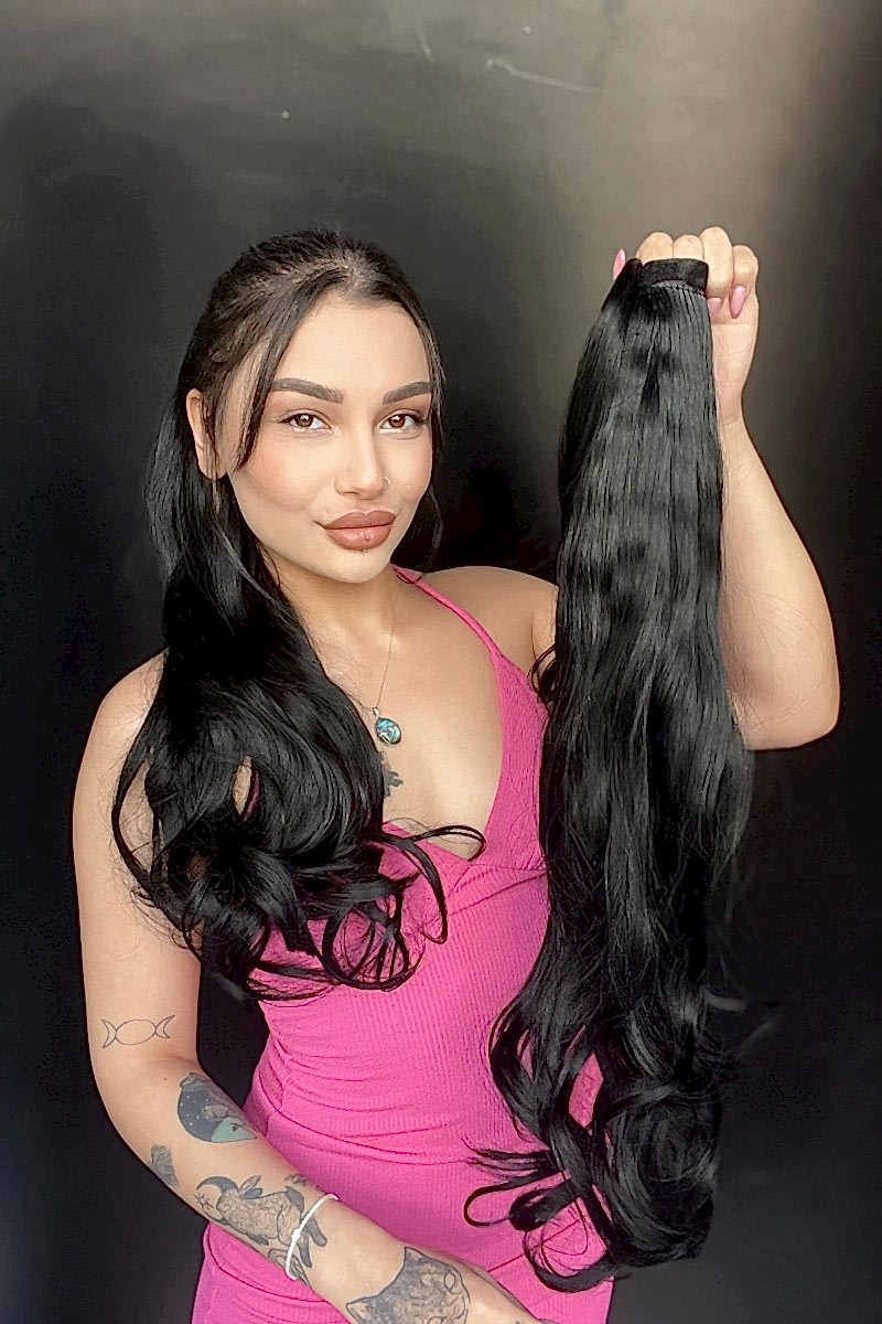 Cırcırtlı Bağcıklı At Kuyruğu Tak çık Siyah