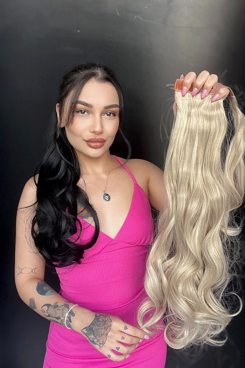 Cırcırtlı Bağcıklı At Kuyruğu Tak çık küllü sarı