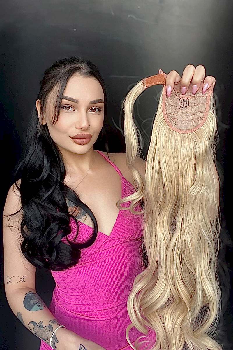 Cırcırtlı Bağcıklı At Kuyruğu Tak çık Sıcak sarı