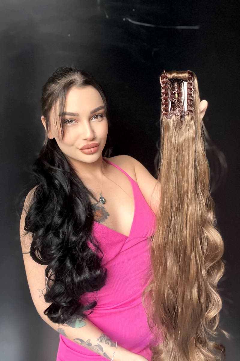 80 cm Ekstra Uzun At kuyruğu Tokalı Postişaçıkkumrak