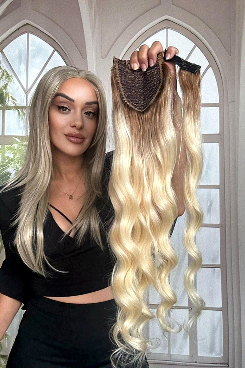 Gerçek Saç At kuyruğu-Bağcıklı Cırtcıtlı Orjinal saç