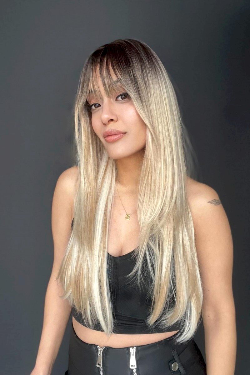 Baby ipek tabanlı Her yöne ayrım yapılabilen ciltli Kahküllü peruk