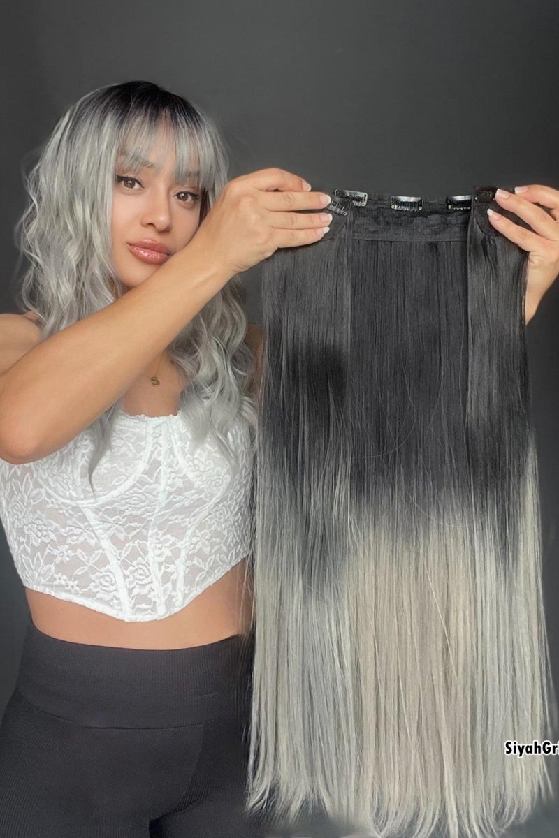 Düz Yarım Ay + 2 Yan Çıt Çıt 