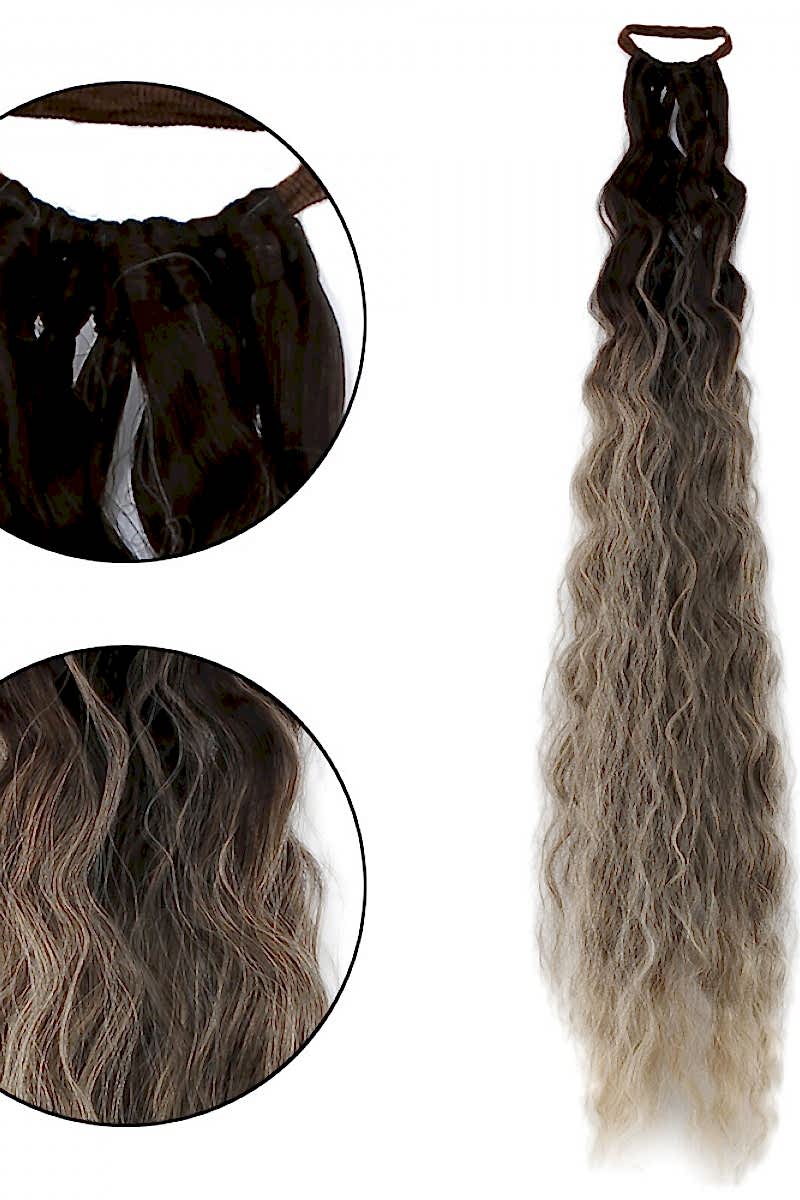 Lastikli Afro Kabarık Dalgalı At kuyruğu