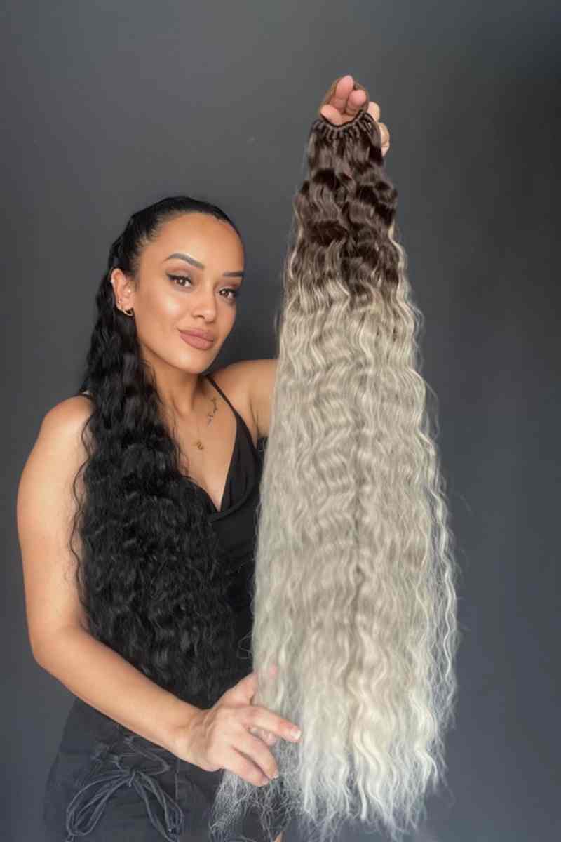 Lastikli Afro Kabarık Dalgalı At kuyruğu