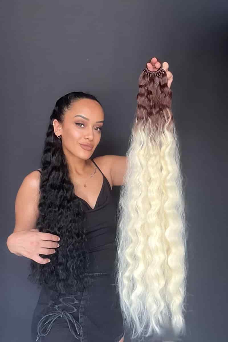 Lastikli Afro Kabarık Dalgalı At kuyruğu