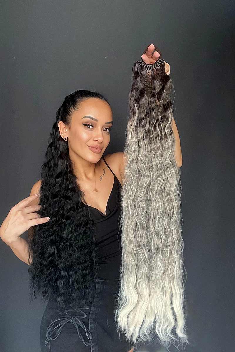 Lastikli Afro Kabarık Dalgalı At kuyruğu