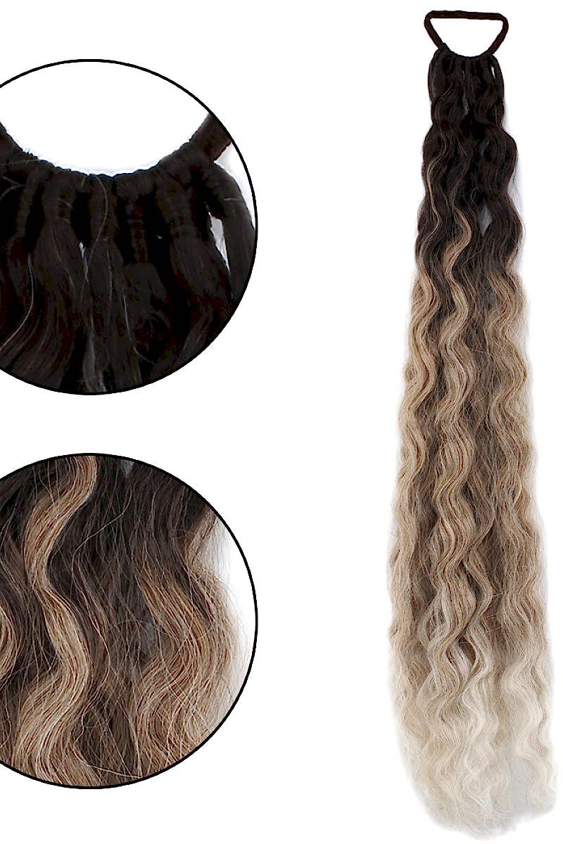 Lastikli Afro Kabarık Dalgalı At kuyruğu