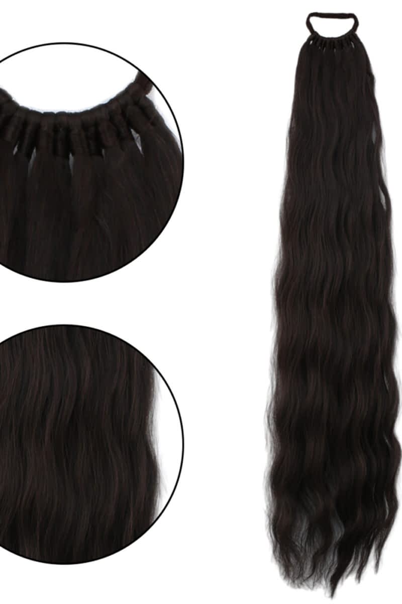 Lastikli Su Dalgalı At kuyruğu Sıcak Kahve