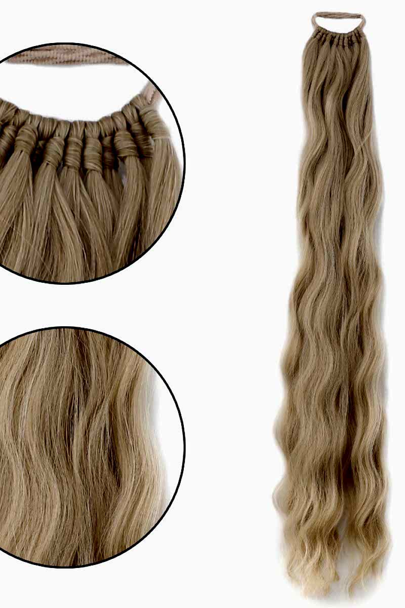 Lastikli Su Dalgalı At kuyruğu Küllü Sarı