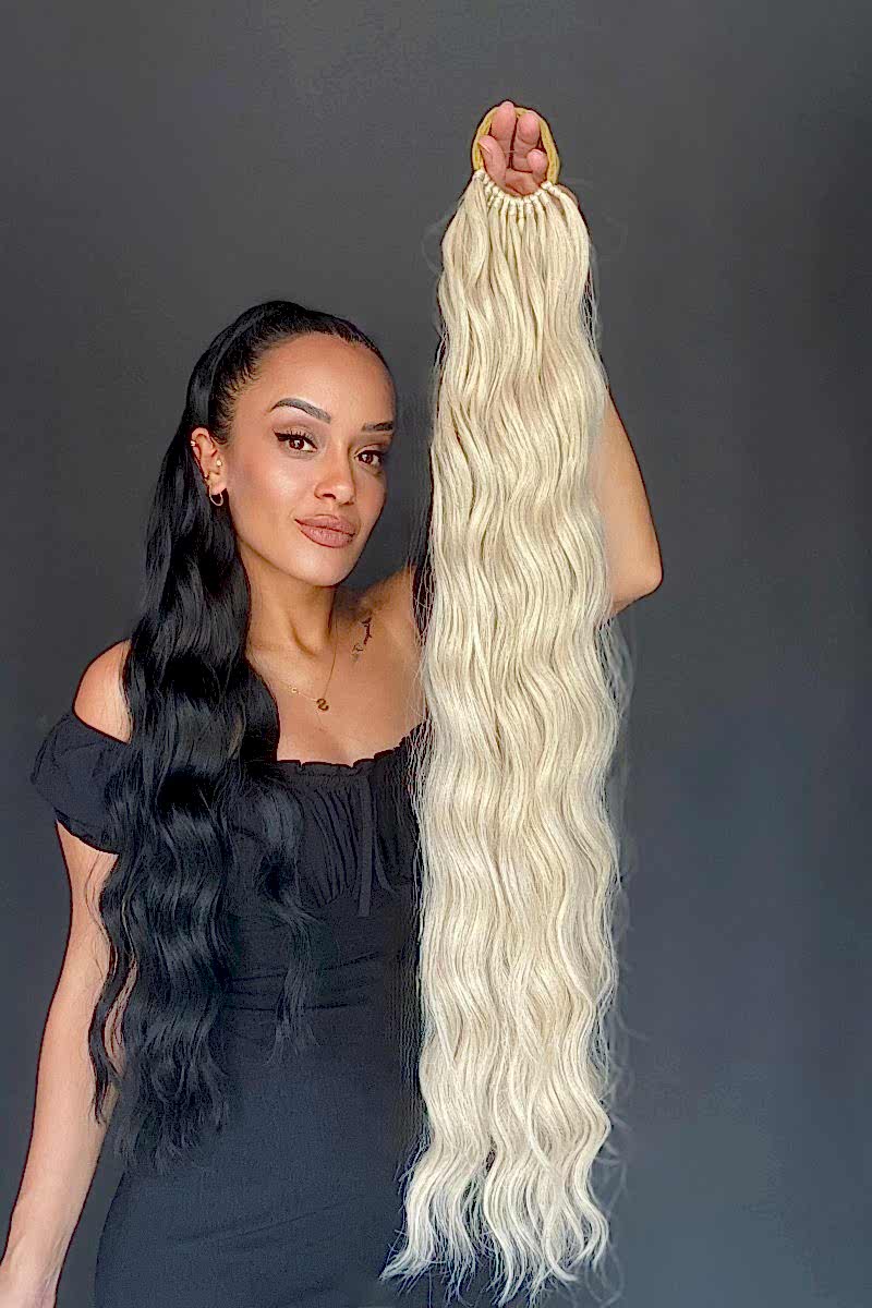 Lastikli Su Dalgalı At kuyruğu Rus Sarısı