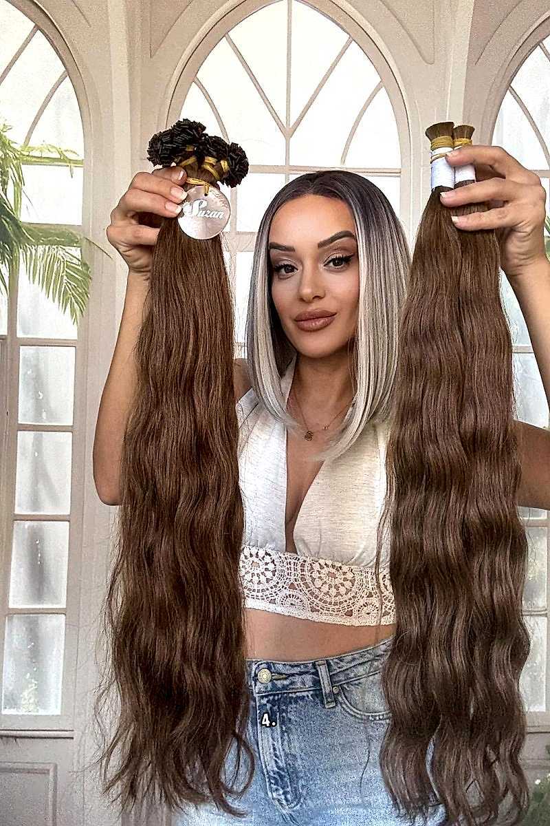 250 adet Yıka çık doğal dalgalı Mikro Kaynak  60-65cm