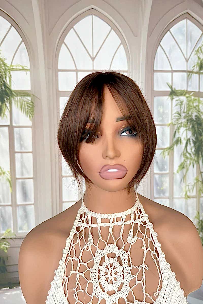 Mini Tepelik Gerçek Saç Boyanabilir Fönlenebilir Yıkanabilir