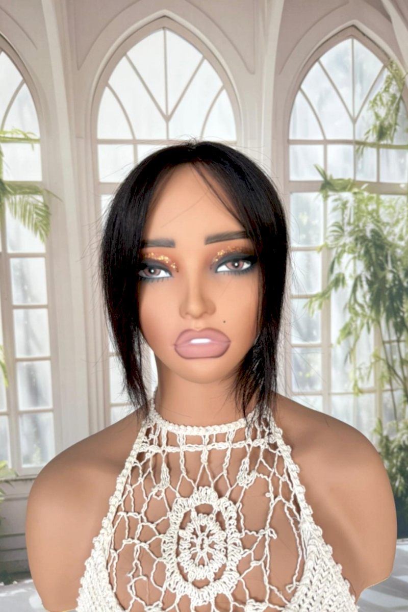 Mini Tepelik Gerçek Saç Boyanabilir Fönlenebilir Yıkanabilir