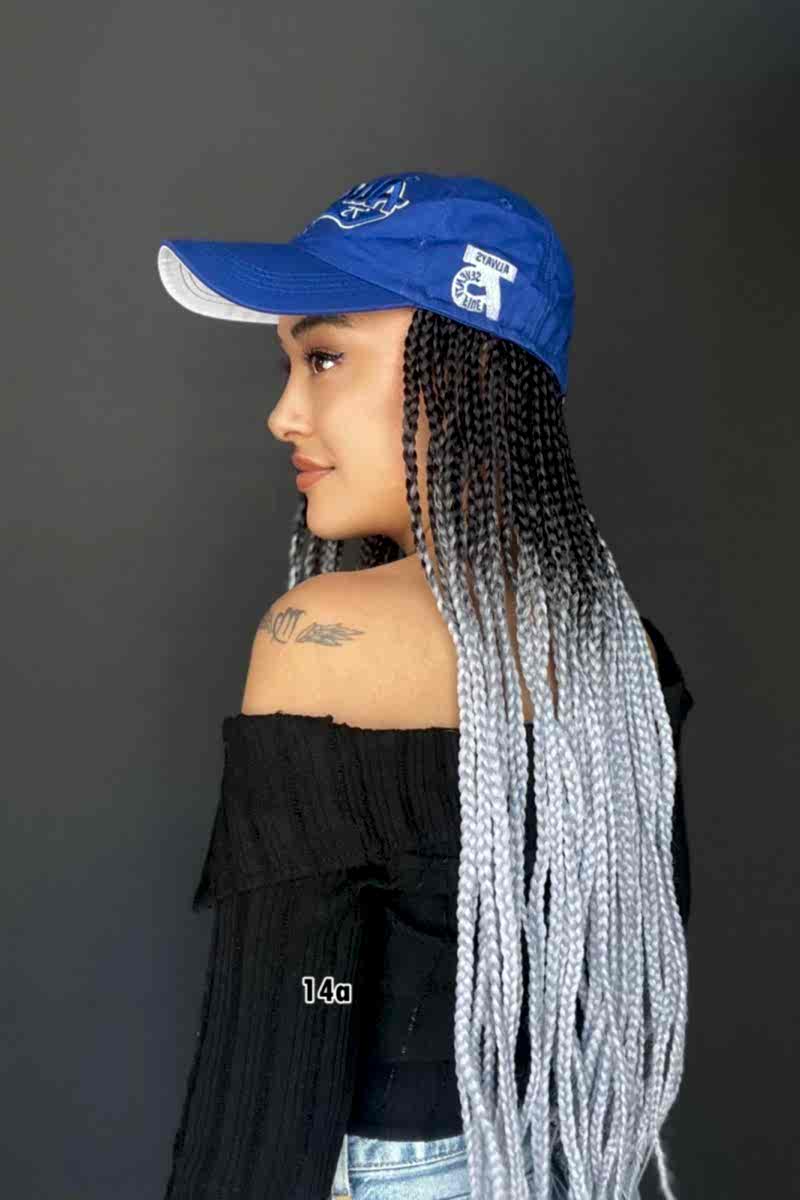 Şapkalı Örgü Peruk Tak ve çık