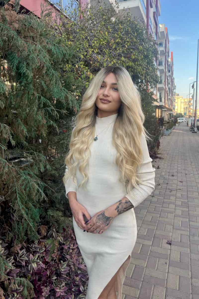 Baby ipek tabanlı Gerçek saç peruk Doğal Ton 