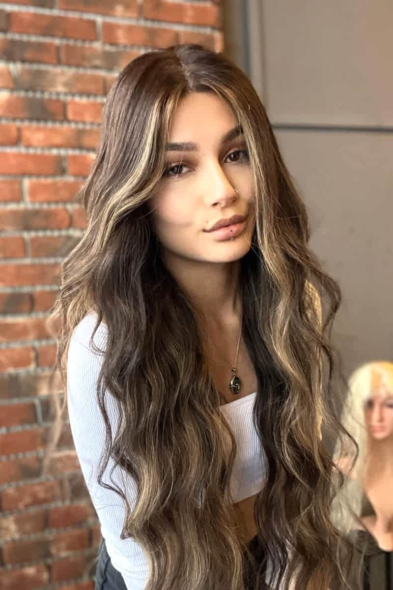 Baby ipek tabanlı Gerçek saç peruk Doğal Ton 