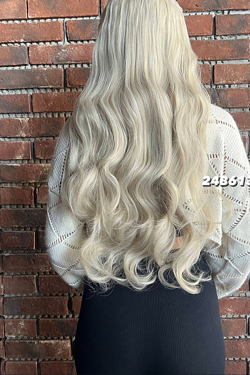 Fiber Sentetik Dalgalı Yarım Ay + 2 Yan Çıt Çıt -Balköpüğü platin röfleli