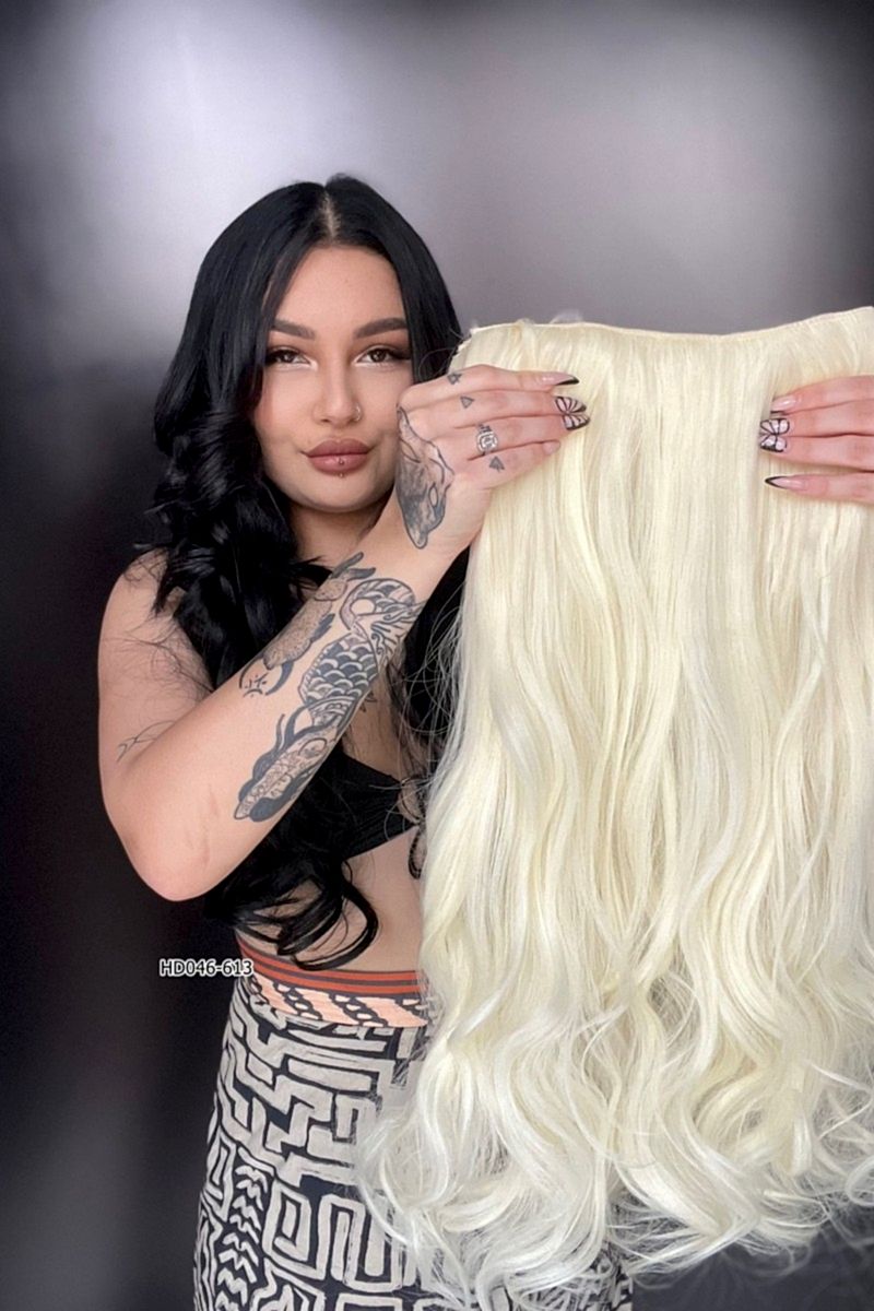 Dalgalı Yarım Ay + 2 Yan Çıt Çıt - Platin