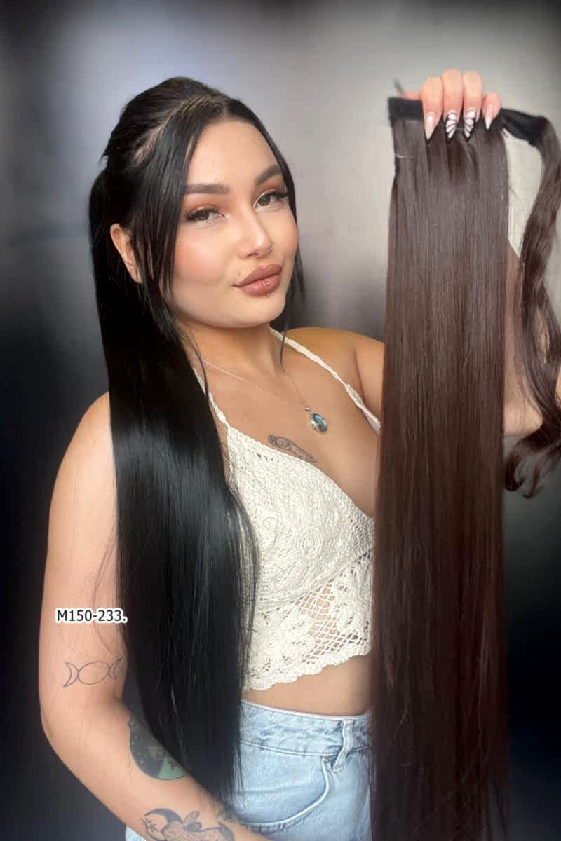 Cırtcırtlı Düz At Kuyruğu - Koyu Kahve