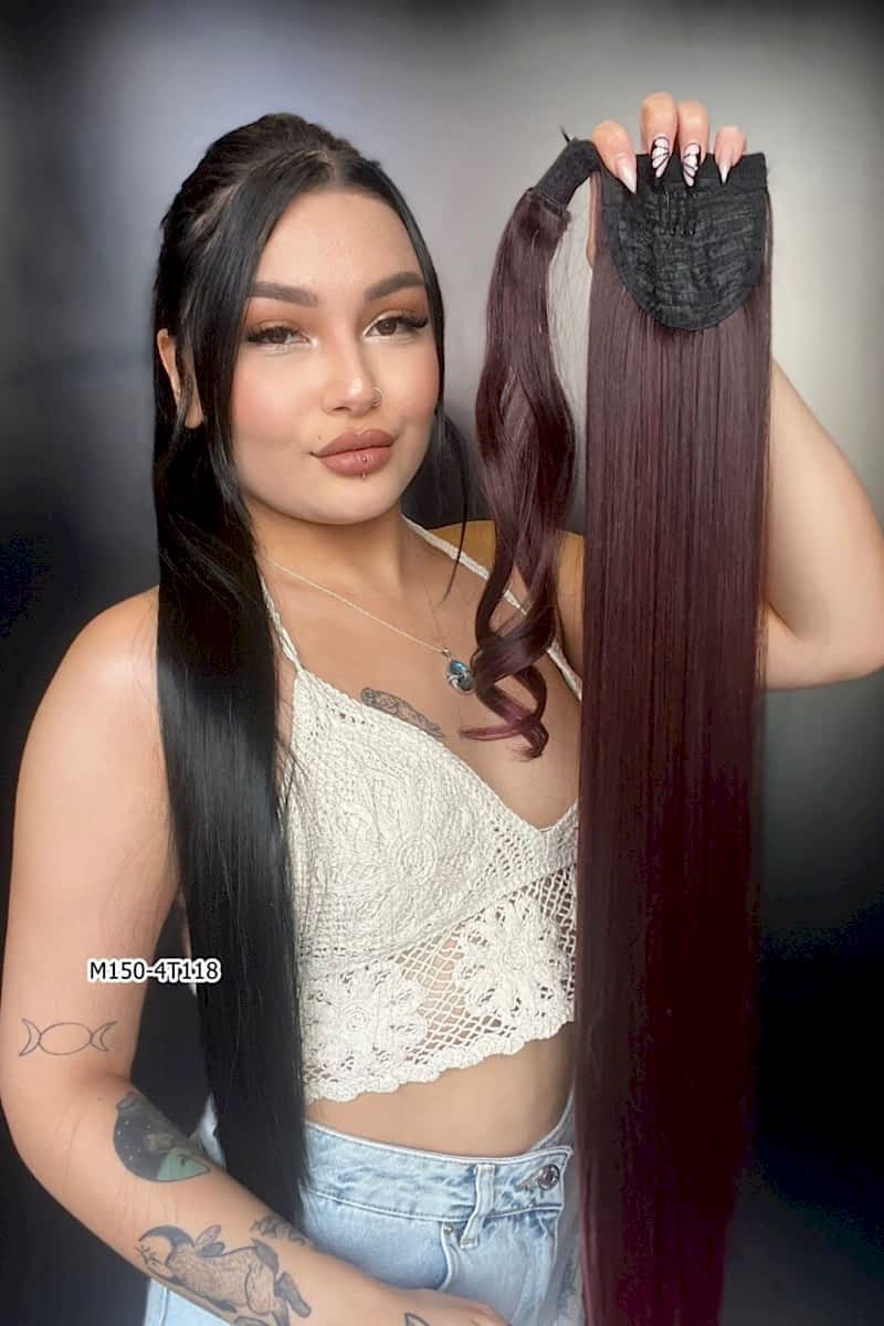 Cırtcırtlı Düz At Kuyruğu - Koyu Kızıl