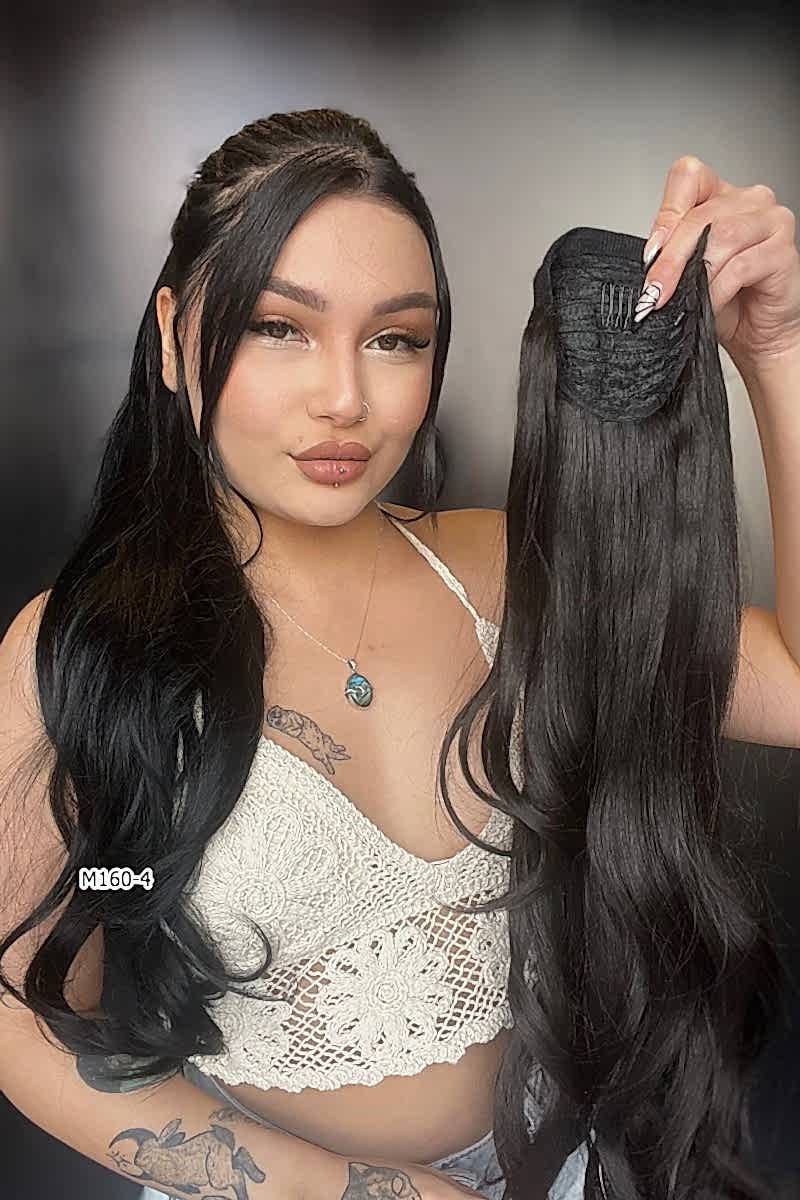 Bağcıklı Dalgalı At Kuyruğu - Kahverengi