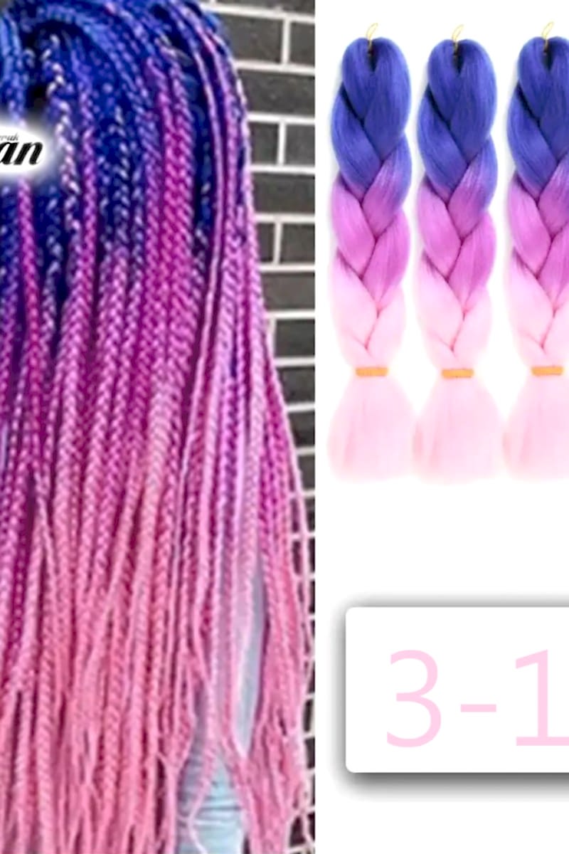 Afrika Örgüsü Ve Rasta İçin Sentetik Ombreli 