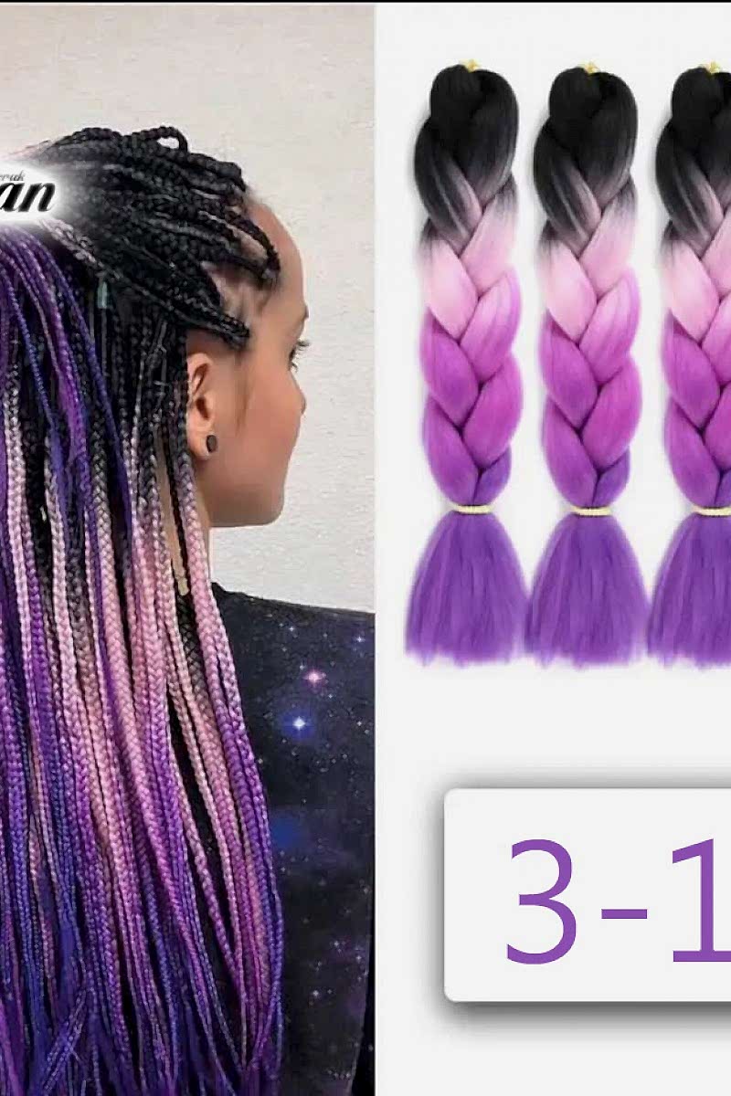 Afrika Örgüsü Ve Rasta İçin Sentetik Ombreli 