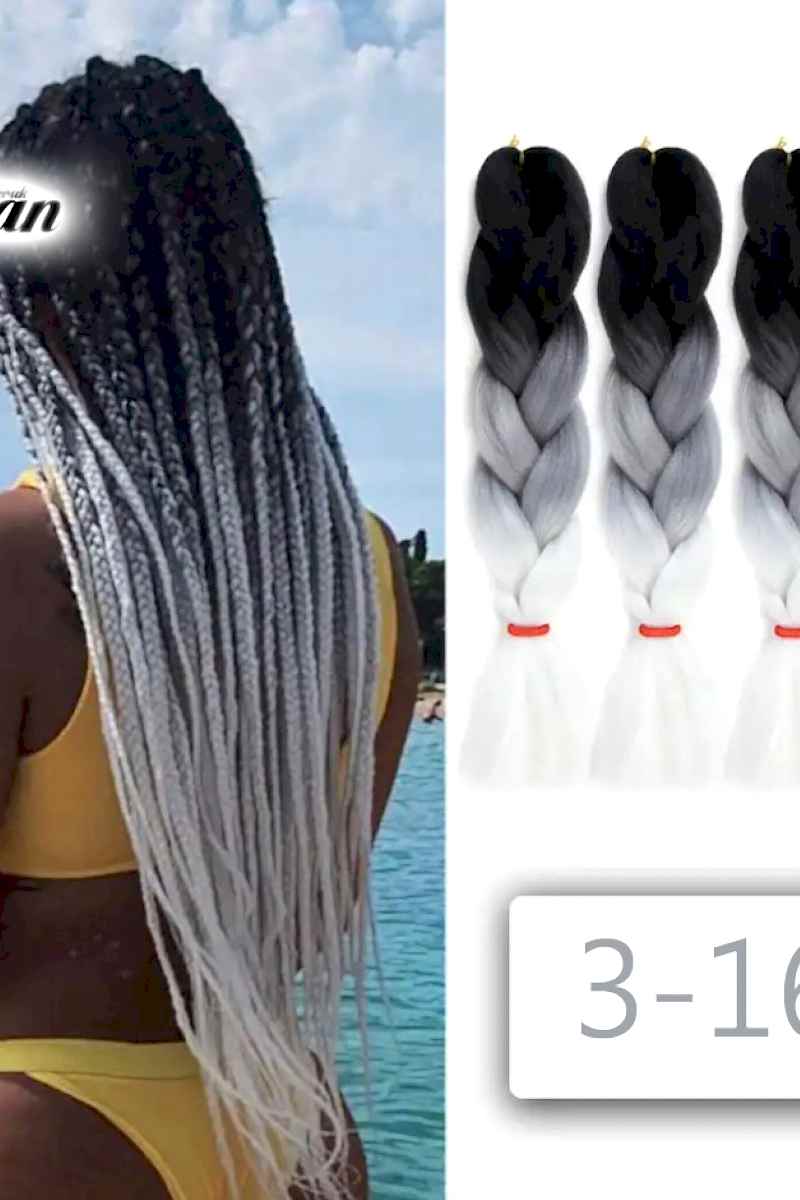 Afrika Örgüsü Ve Rasta İçin Sentetik Ombreli 