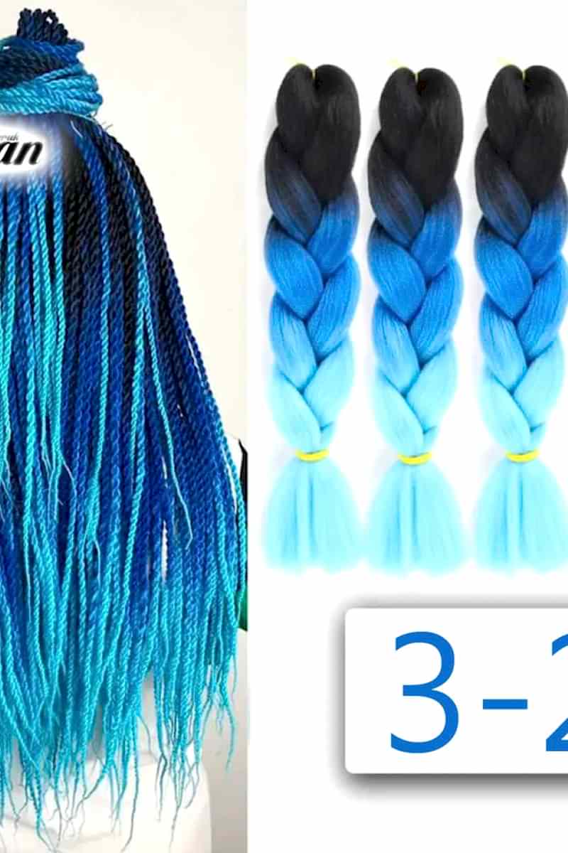 Afrika Örgüsü Ve Rasta İçin Sentetik Ombreli 