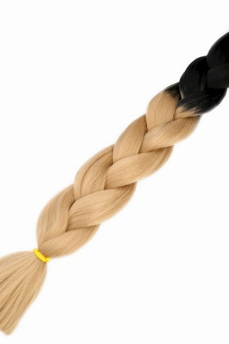 Afrika Örgüsü Ve Rasta İçin Sentetik Ombreli Saç - Siyah / Balköpüğü