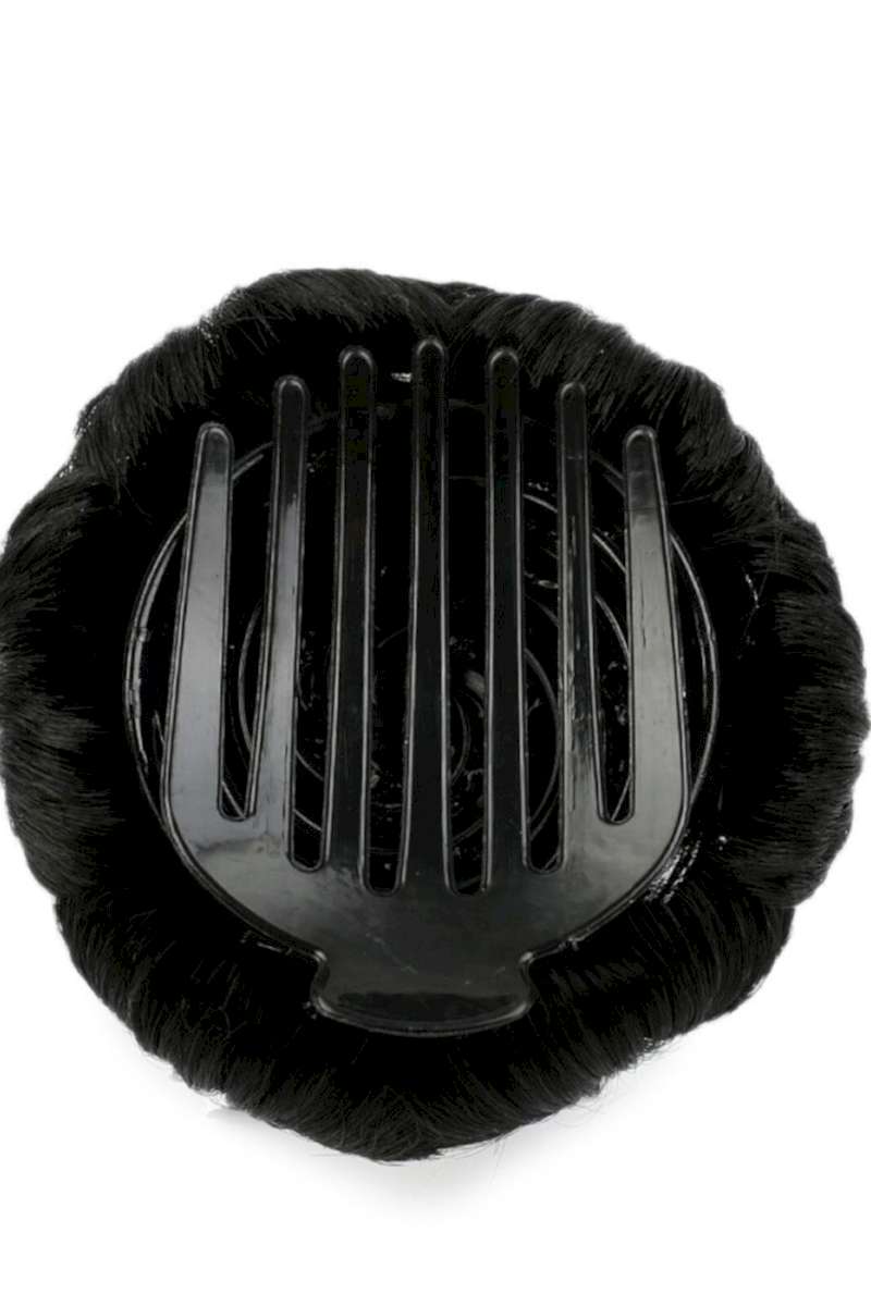 Taşlı Topuz Toka - Siyah