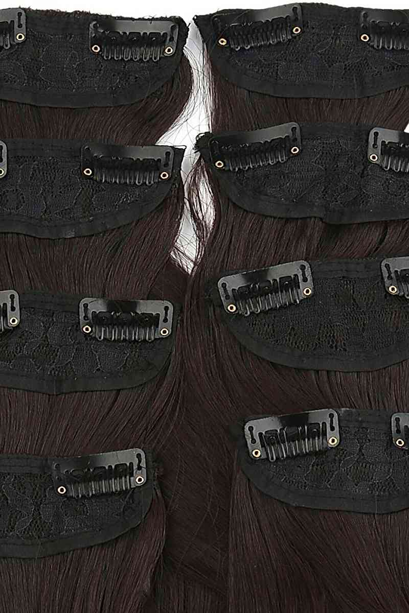 Dalgalı 8 Parça Çıt Çıt - Koyu Kahve