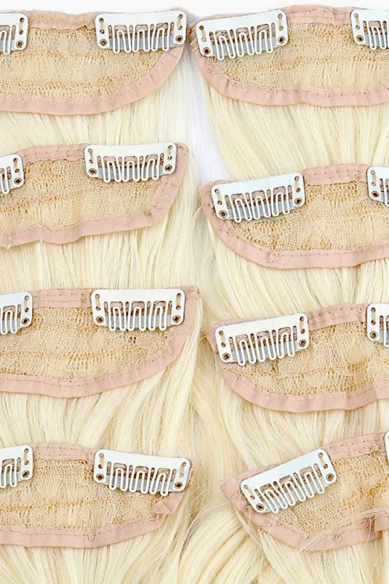 Dalgalı 8 Parça Çıt Çıt - Açık Platin