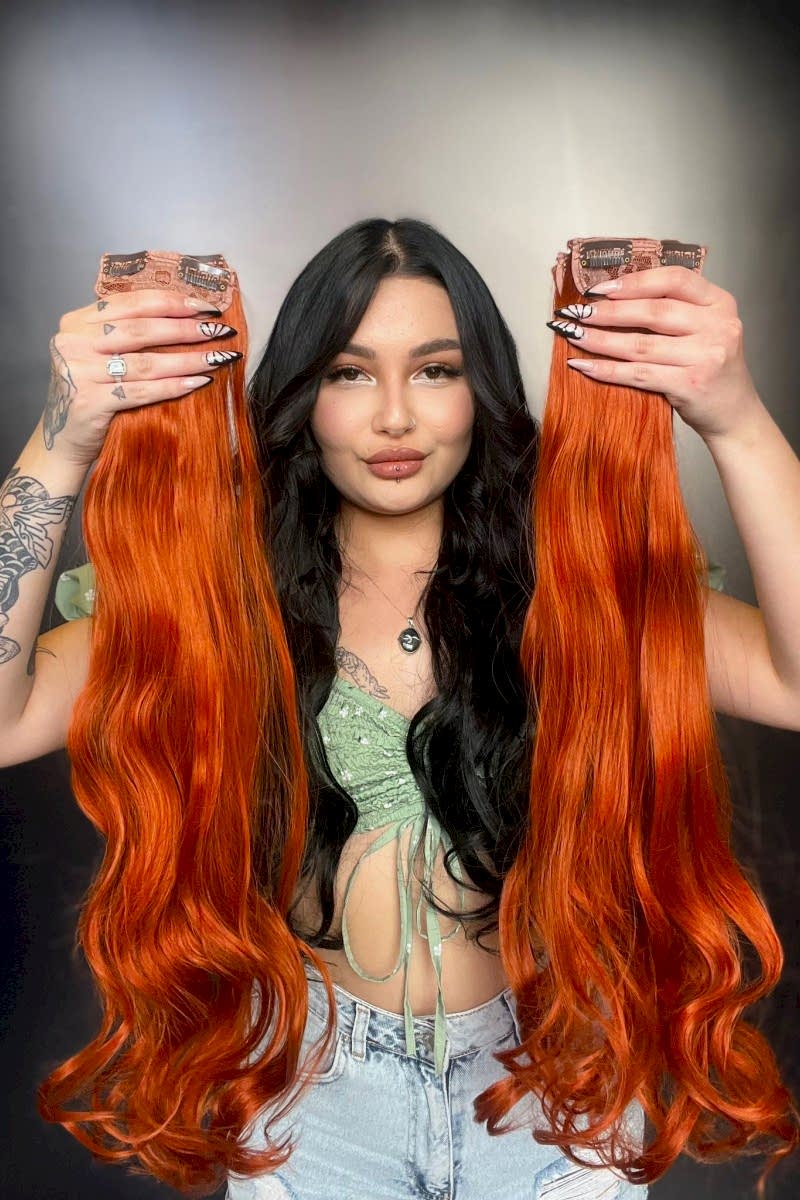 Dalgalı 8 Parça Çıt Çıt - Bakır