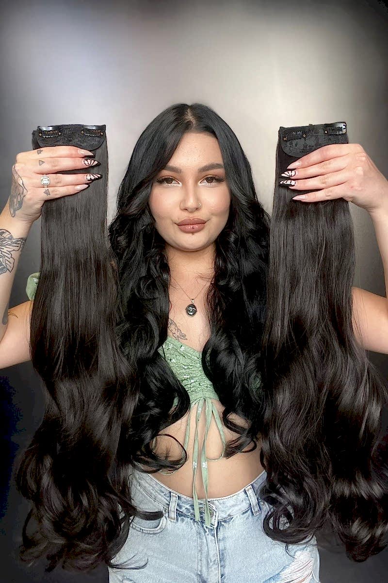 Dalgalı 8 Parça Çıt Çıt - Kahverengi