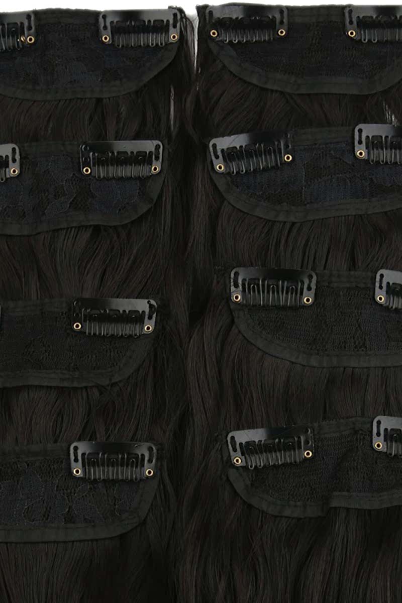 Afro  Dalgalı 8 Parça Çıt Çıt - Kahverengi