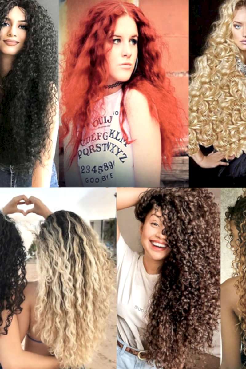 Afro Dalgalı 8 Parça Çıt Çıt - Kumral Beyaz Platin Röfleli