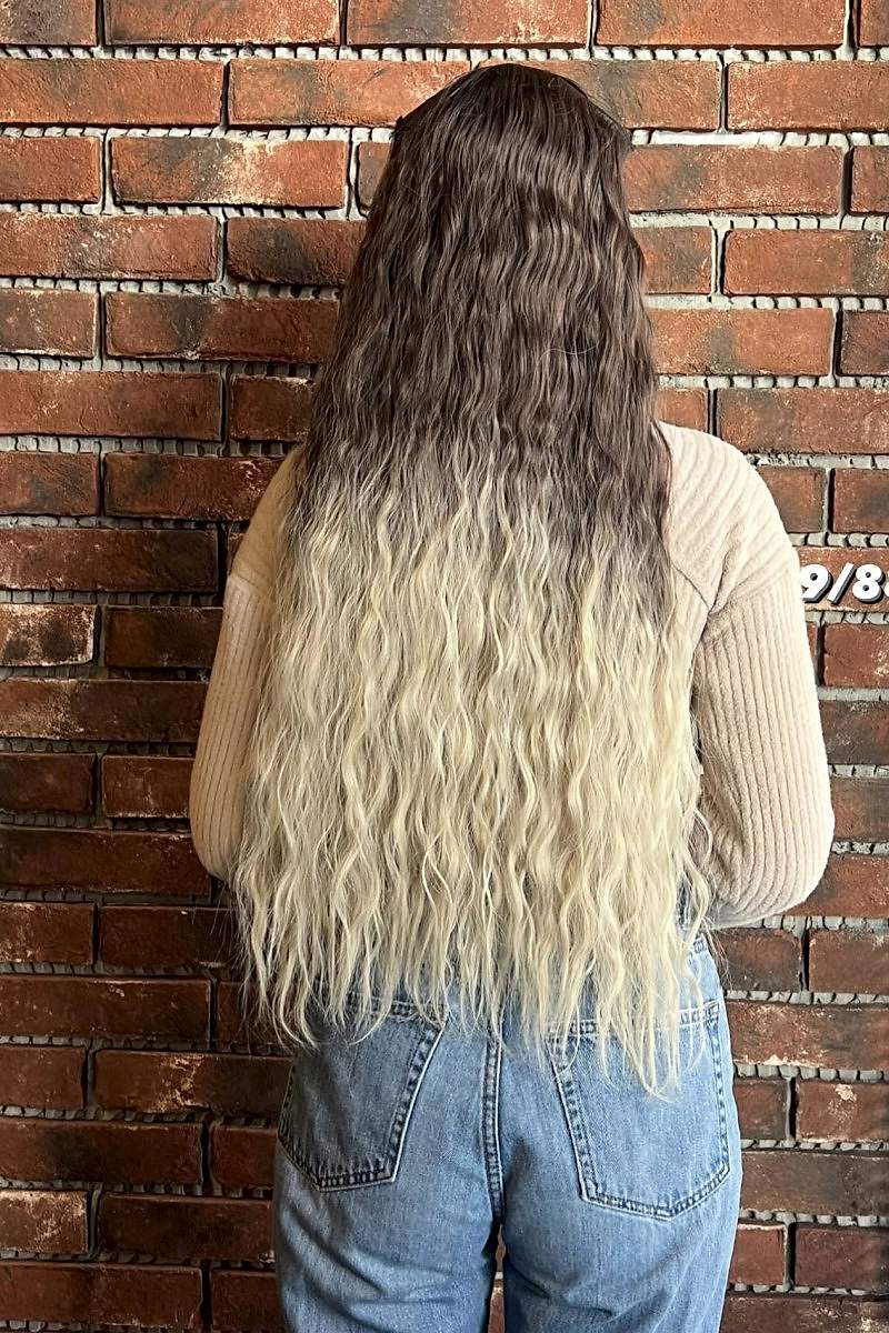 Fiber Sentetik Kabarık Dalgalı Yarım Ay + 2 Yan Çıt Çıt -988